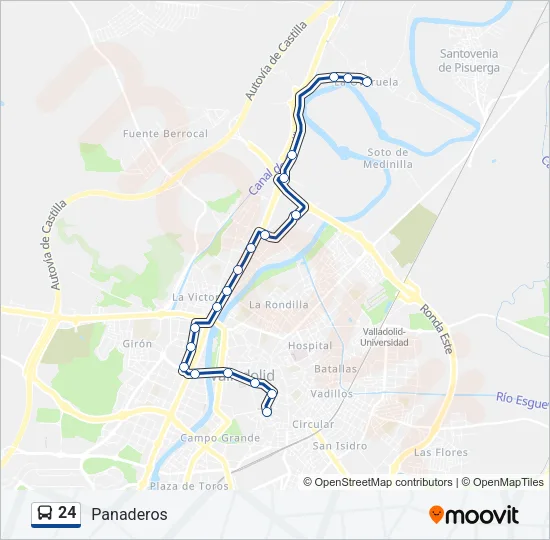 24 Bus Line Map