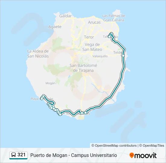 321 Bus Line Map
