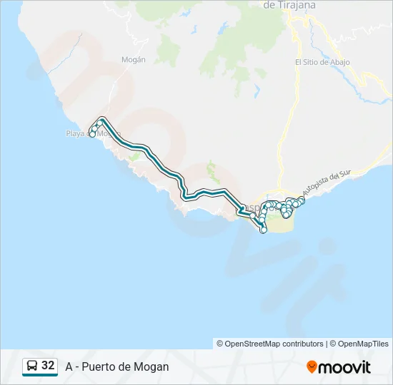 32 Bus Line Map