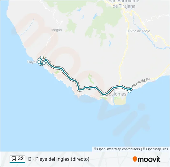 32 Bus Line Map