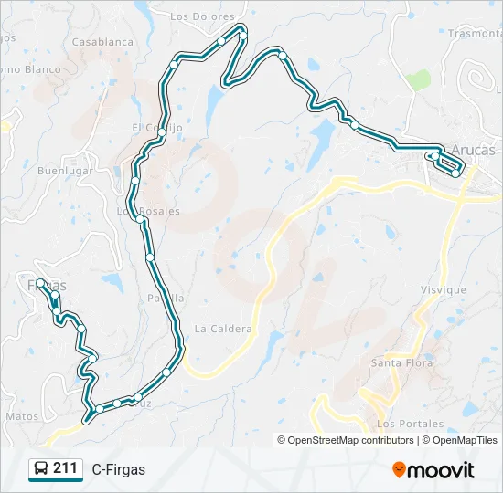 211 Bus Line Map