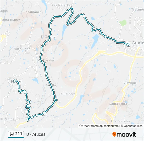 211 Bus Line Map