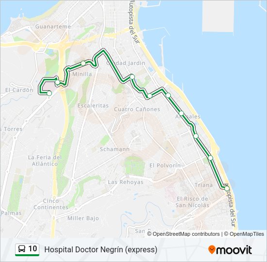 Mapa de 10 de 