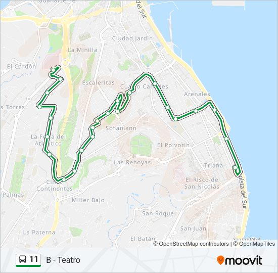 Mapa de 11 de 