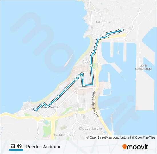 49 Bus Line Map