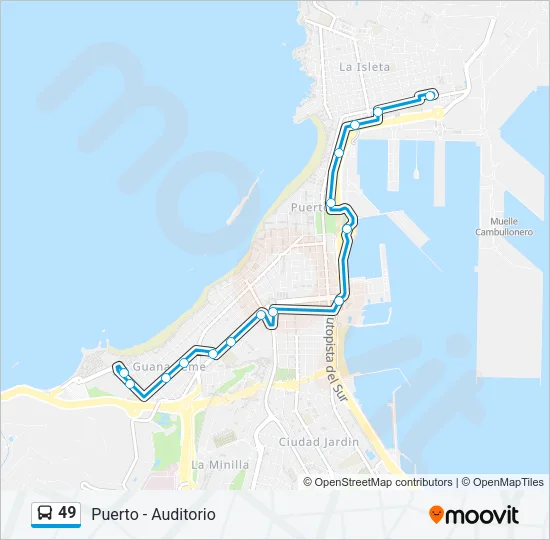 49 Bus Line Map