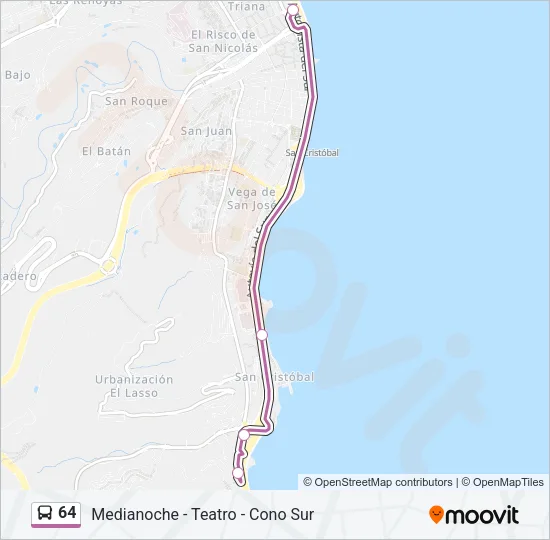64 Bus Line Map