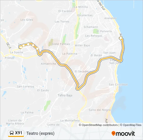 X91  Line Map