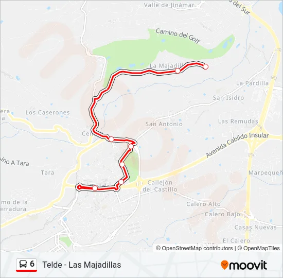 6 Bus Line Map