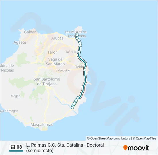 08 Bus Line Map
