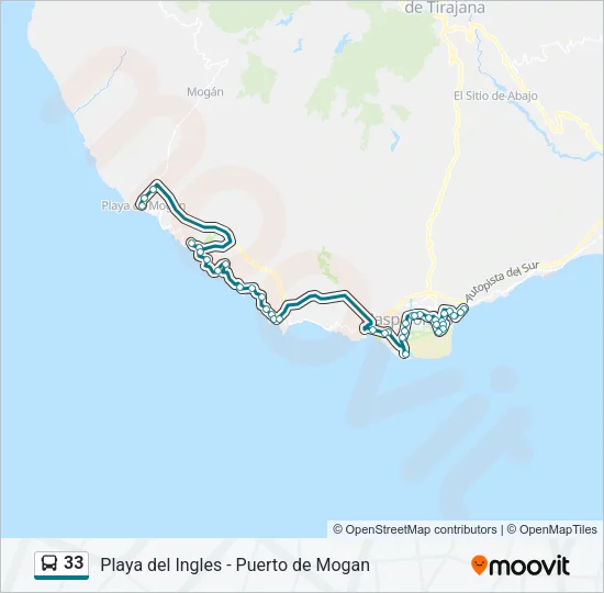 33 Bus Line Map