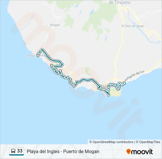 33 Bus Line Map