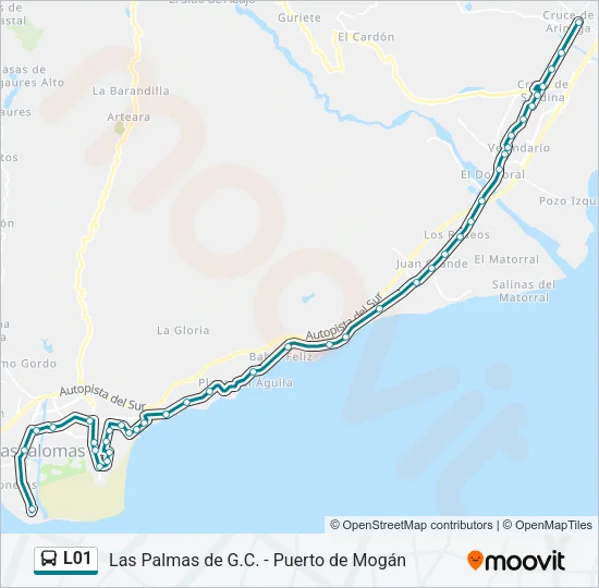 L01 Bus Line Map