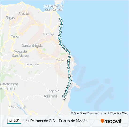 L01 Bus Line Map