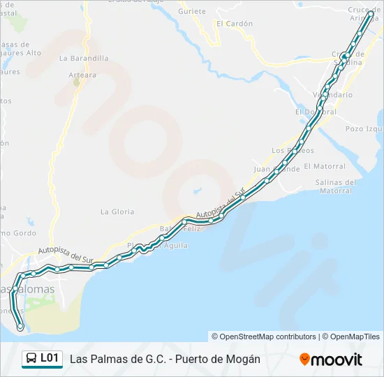 L01 Bus Line Map