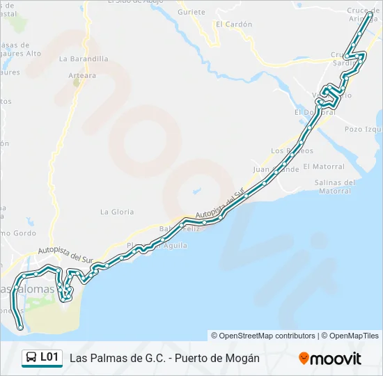 L01 Bus Line Map