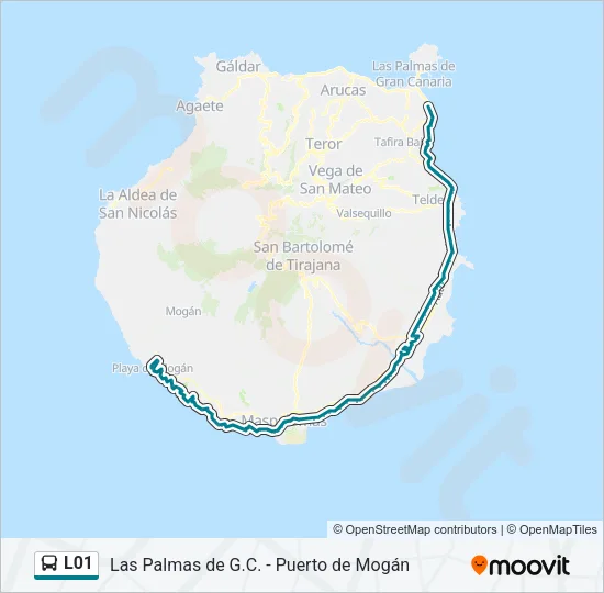 L01 Bus Line Map