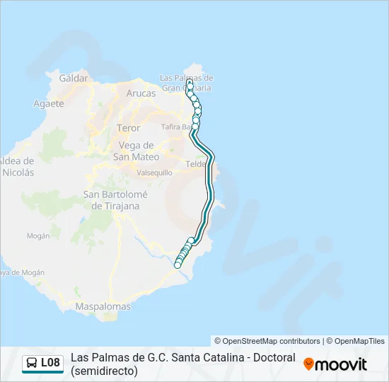 L08 Bus Line Map