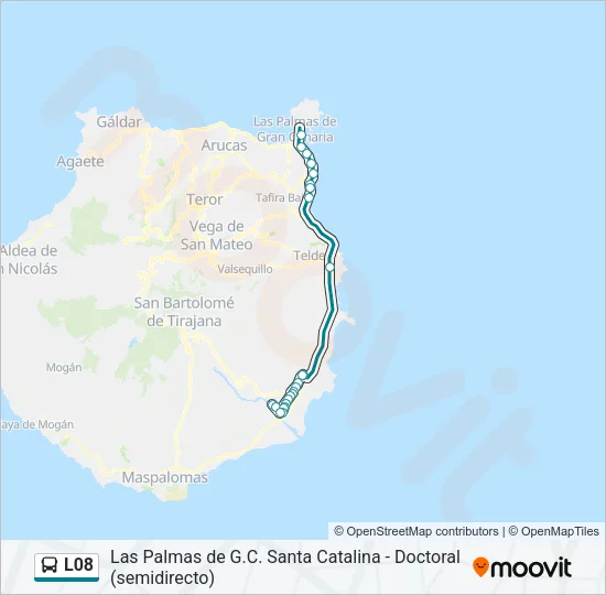 L08 Bus Line Map