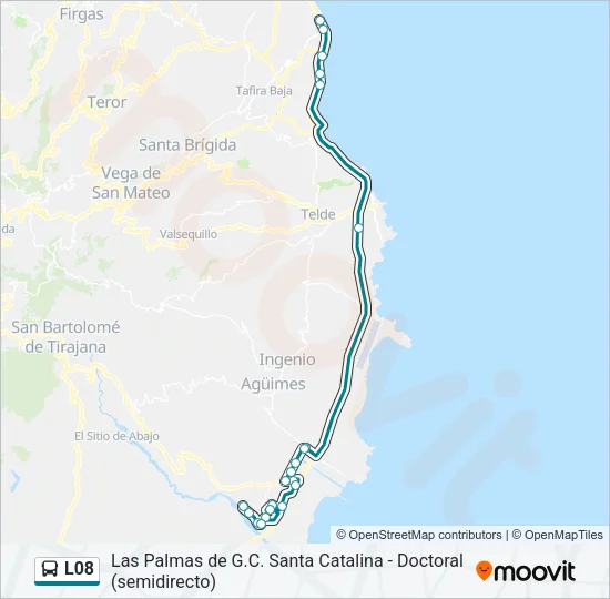 L08 Bus Line Map