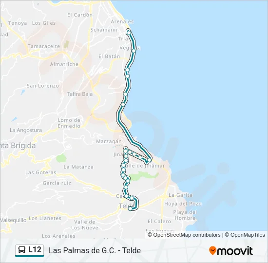 L12 Bus Line Map