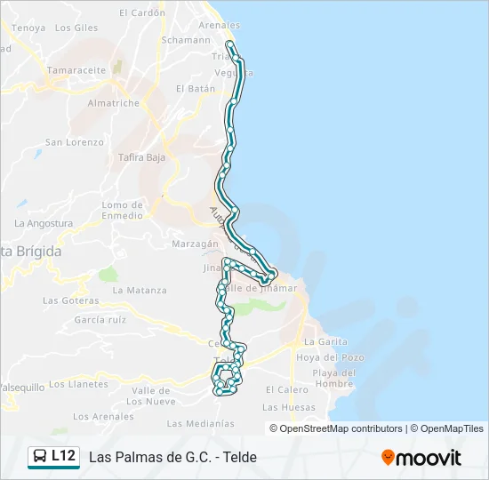 L12 Bus Line Map