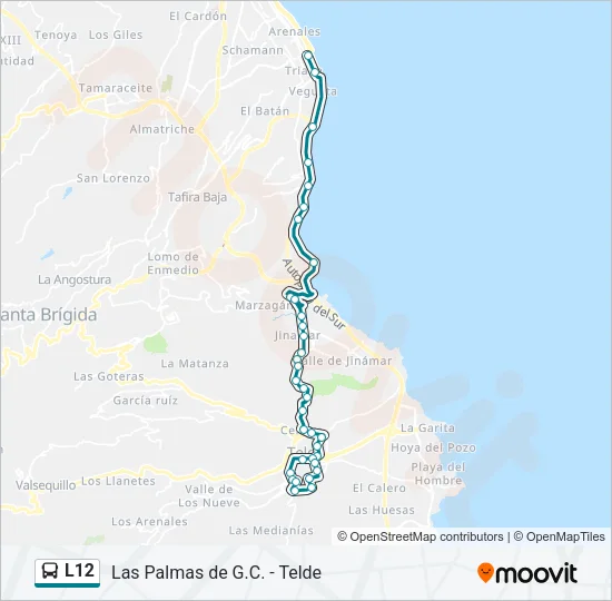 L12 Bus Line Map