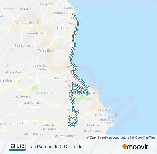 L12 Bus Line Map