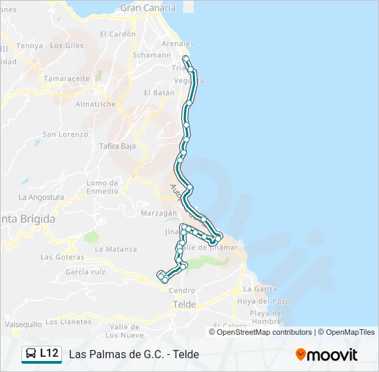 L12 Bus Line Map