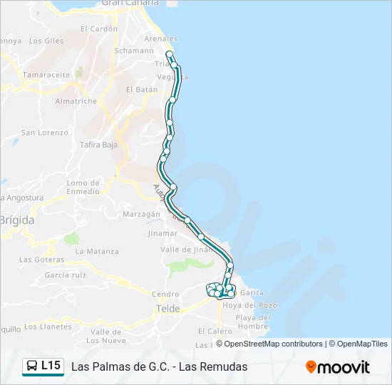 L15 Bus Line Map