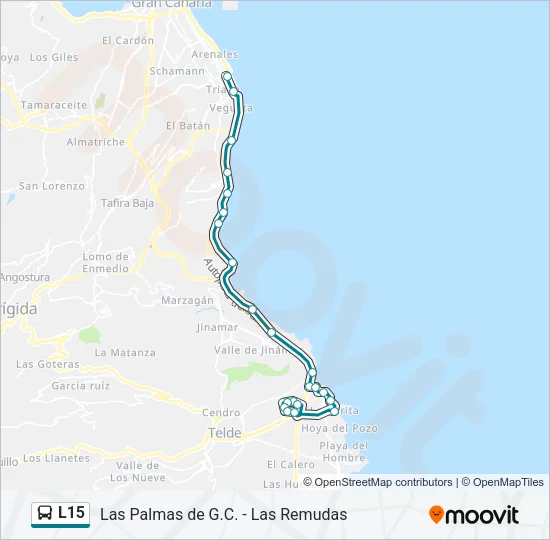 L15 Bus Line Map