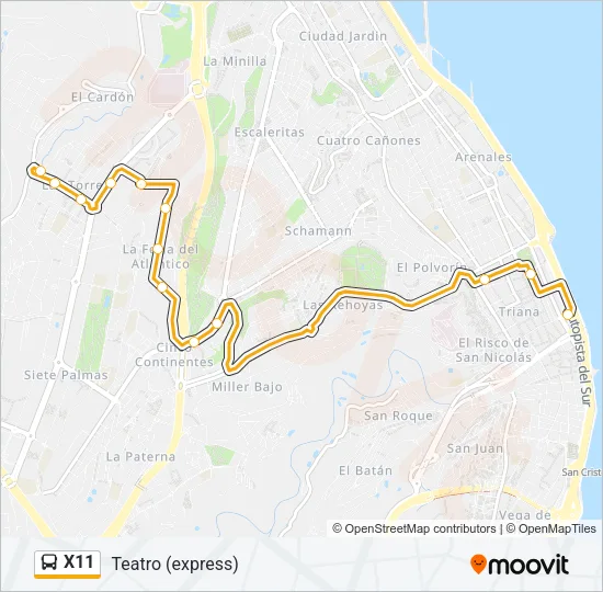 X11  Line Map