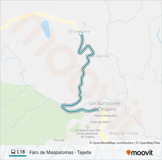 L18 Bus Line Map