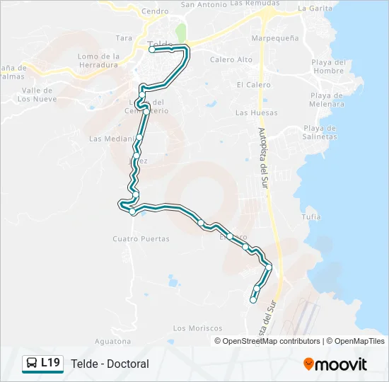 L19 Bus Line Map