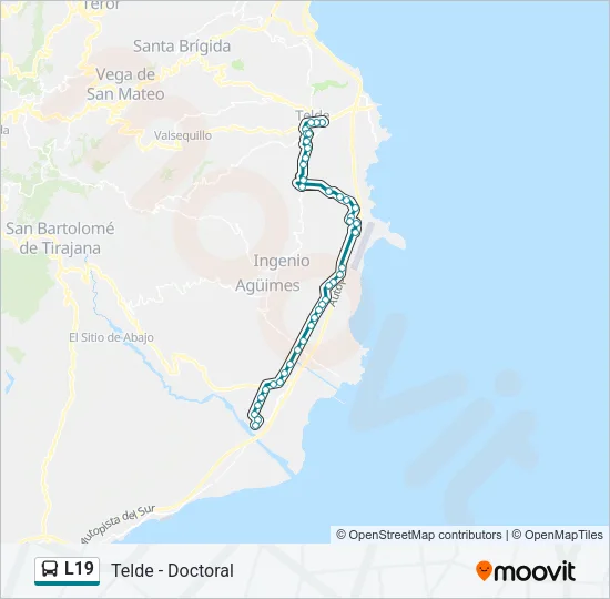 L19 Bus Line Map