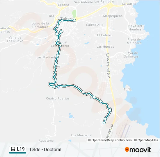 L19 Bus Line Map