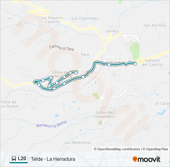 L20 Bus Line Map