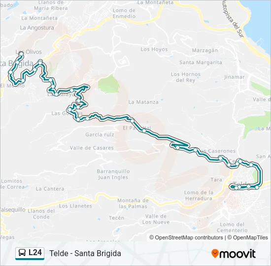 L24 Bus Line Map