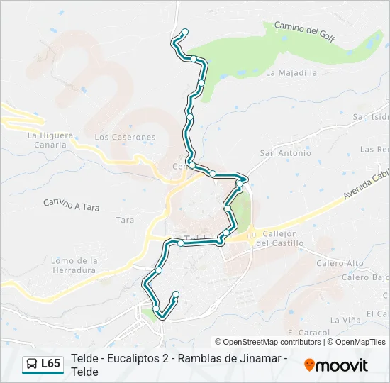 L65 Bus Line Map