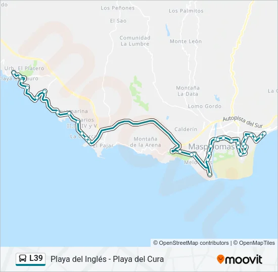L39 Bus Line Map