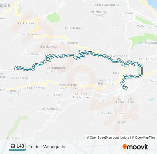 L43 Bus Line Map