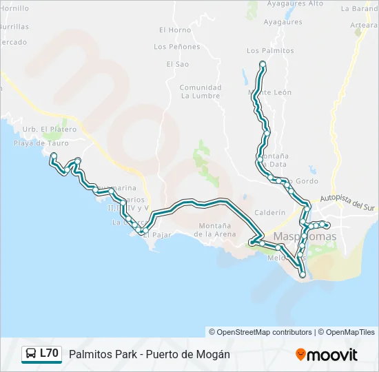 L70 Bus Line Map