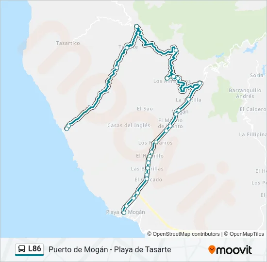 L86 Bus Line Map