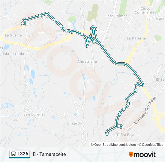 L326 Bus Line Map