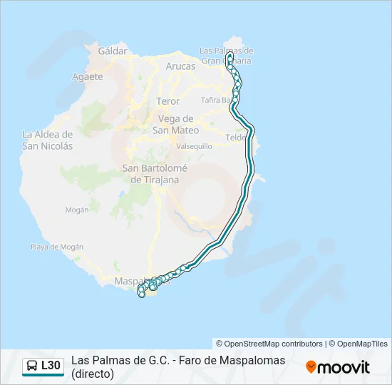 L30 Bus Line Map