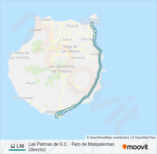 L30 Bus Line Map