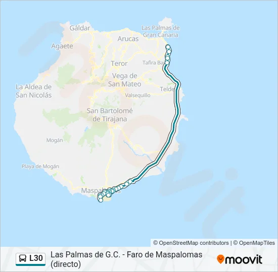 L30 Bus Line Map