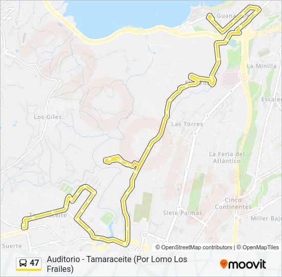 47 Bus Line Map
