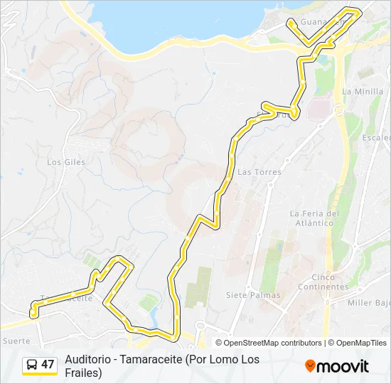 47 Bus Line Map