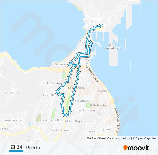 24 Bus Line Map